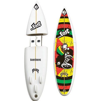 EP Memory® Surfboard Flash Drive; 8GB, Lost Black Sheep Bomber