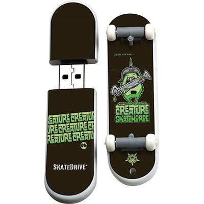 EP Memory® Skateboard Flash Drive; 16GB, Creature SkateHorde