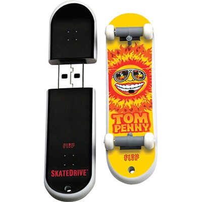 EP Memory® Skateboard Flash Drive; 8GB, Flip Tom Penny