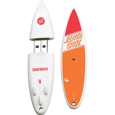 EP Memory® Surfboard Flash Drive; 16GB, Santa Cruz Logo Fade