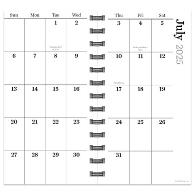2025-2026 TF Publishing Floral Medley 3.5 x 6.5 Academic Year Weekly & Monthly Planner, Paperboard