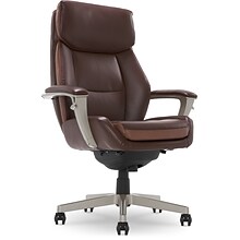 La-Z-Boy Alton Ergonomic Bonded Leather Swivel Executive Chair, Brown (51544-BRN)