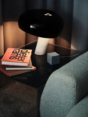 AVOLT Square 1 5.9' 3-Outlet Power Extender with USB-C, Shark Blue (SQ1-NABC30-18SHB)