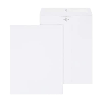 Staples Clasp & Gummed Catalog Envelopes, 10"L x 13"H, Bright White, 100/Box (570231N)