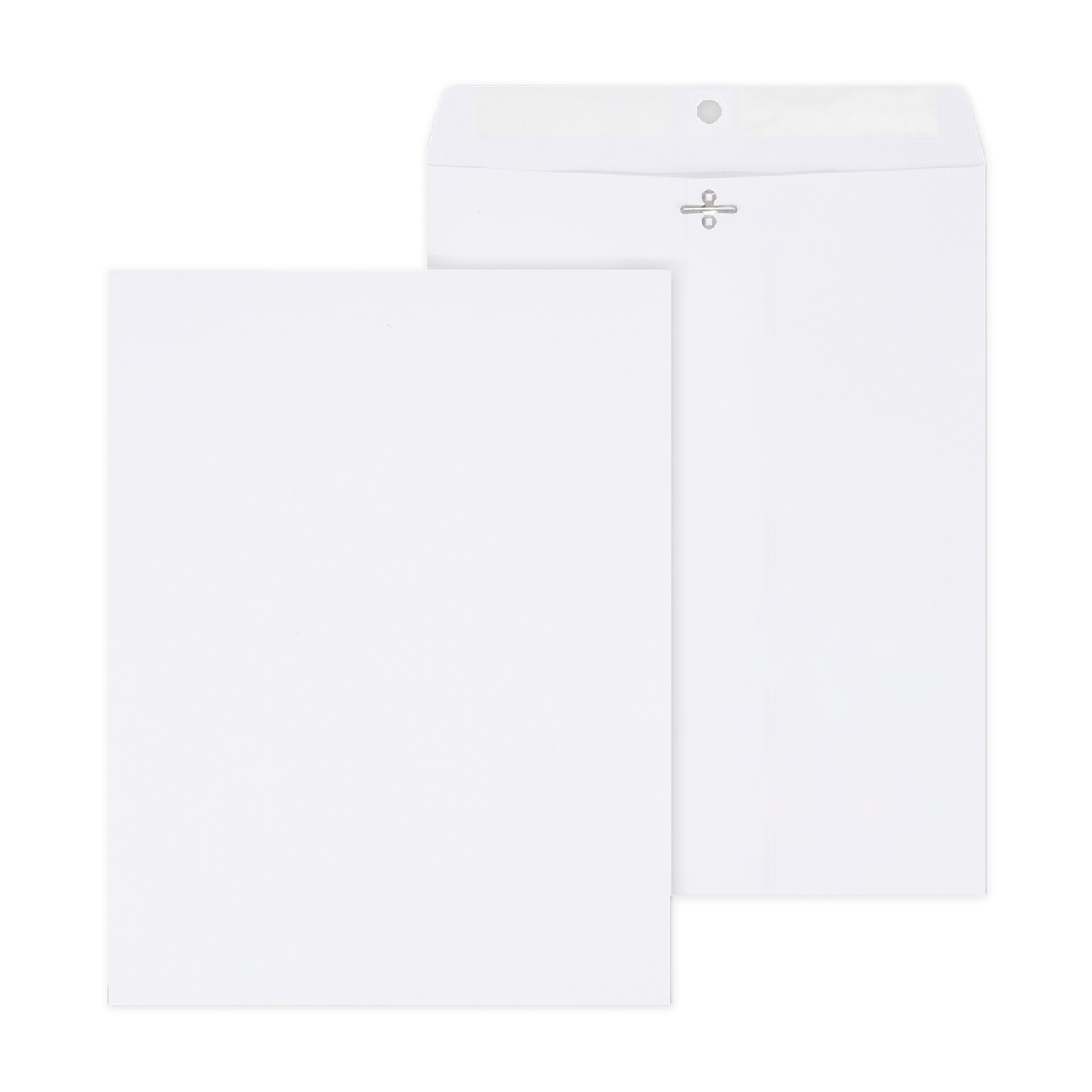 Staples Clasp & Gummed Catalog Envelopes, 10L x 13H, Bright White, 100/Box (570231N)