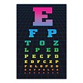 Medical Arts Press® Eye Care Standard 4x6 Postcards; Neon Eye Chart