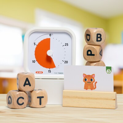 Time Timer MOD 30 Minute Wind Up Timer, White (TTM930W)