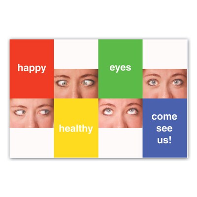 Medical Arts Press® Eye Care Standard 4x6 Postcards; Eyes Photos