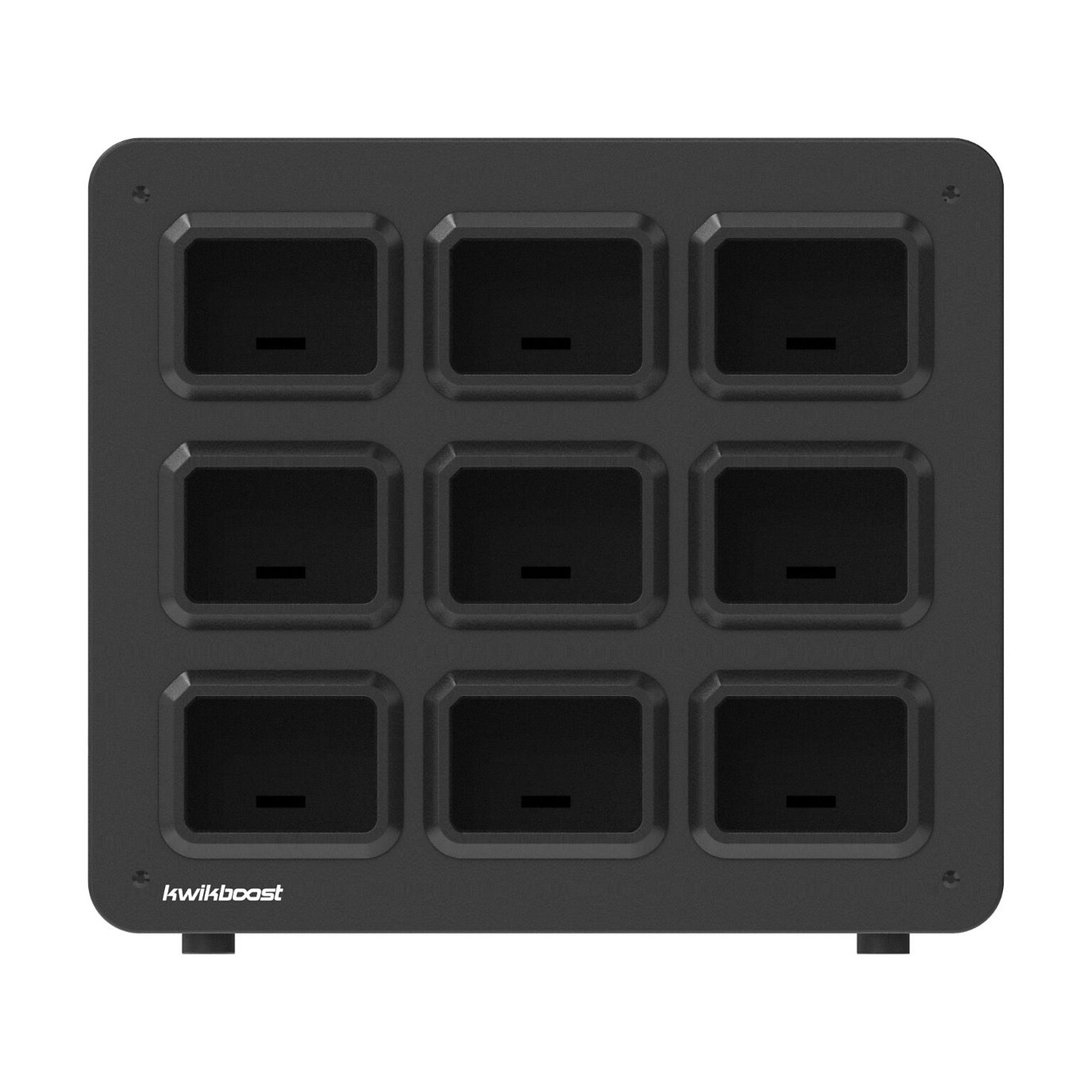 Luxor KwikBoost EdgePower 9-Bay Base Desktop Charging Station, Black (KBEP-BASE9)