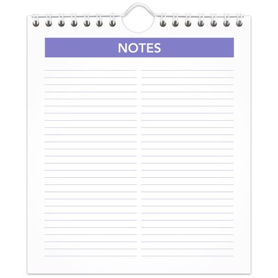 2027 AT-A-GLANCE 6.5" x 7.5" Monthly Wall Calendar, White/Purple (PM5-28-27)