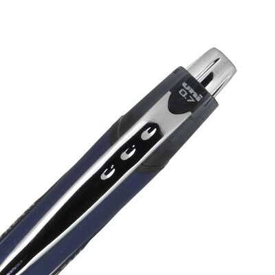 uni Jetstream RT Ballpoint Pens, Fine Point, 0.7mm, Black Ink, Dozen (62152)