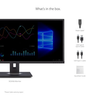 ViewSonic UltraWide WQHD 34" 60 Hz LCD Monitor, Black (VG3456)