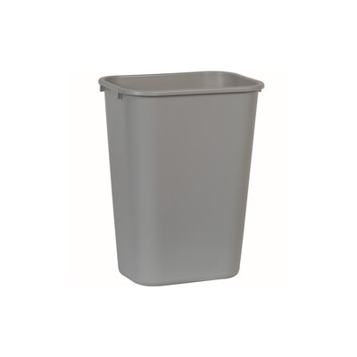 Rubbermaid Indoor Trash Can w/ No Lid, Gray Plastic, 10.25 Gal. (FG295700GRAY)