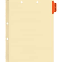 Medical Arts Press® Position 1 Colored Side-Tab Chart Dividers, History/Physical, Orange
