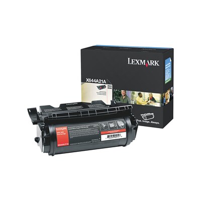 Lexmark™ X644A21A Return Program Extra-High-Yield Laser Toner Cartridge; Black