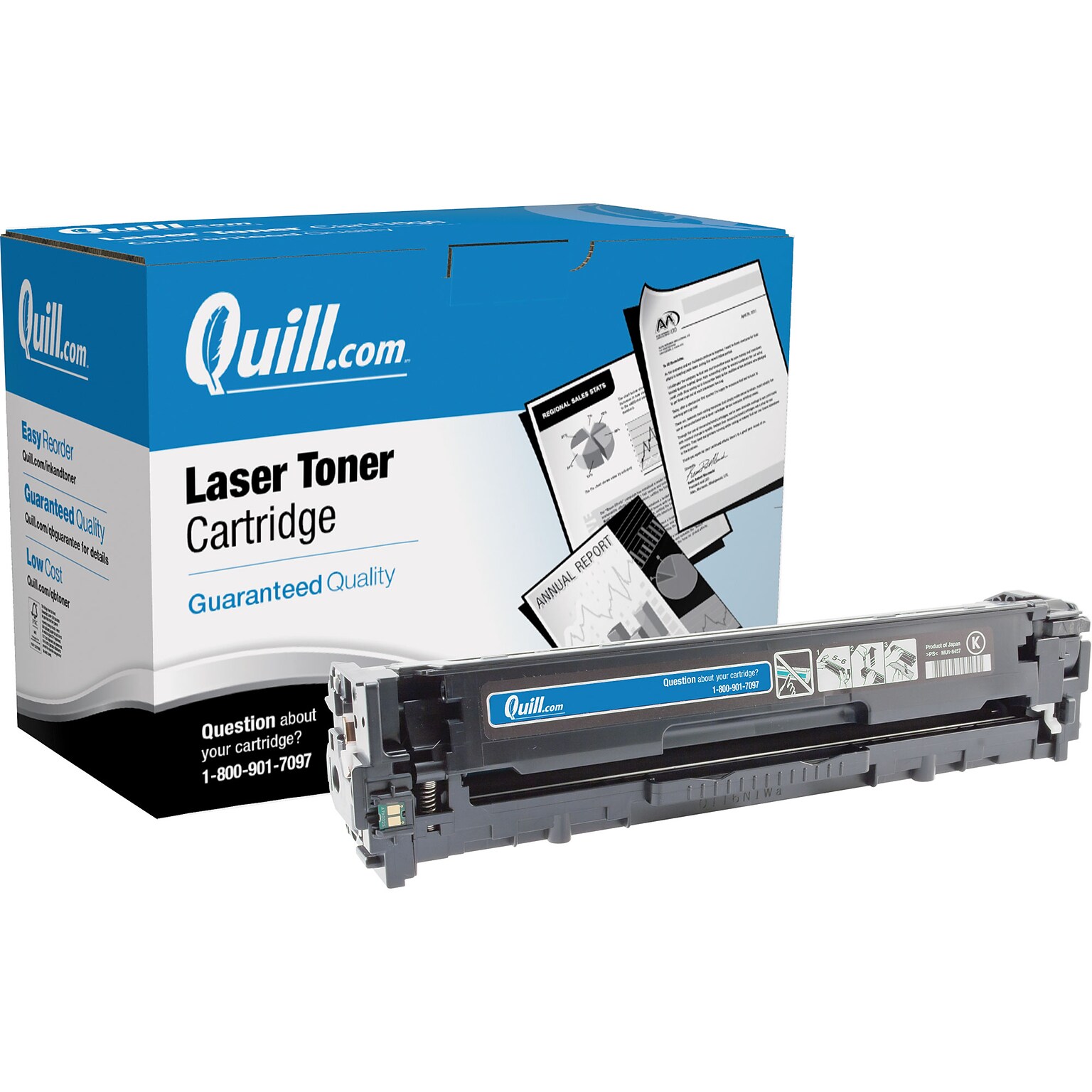 Quill Brand® Remanufactured Black Standard Yield Toner Cartridge Replacement for HP 128A (CE320A) (Lifetime Warranty)