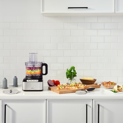 Braun EasyPrep 64 oz. Food Processor, Stainless/Black (FP3211SI)