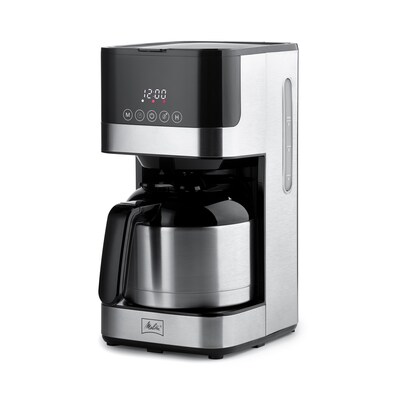 Melitta Aroma Tocco 8-Cups Automatic Drip Coffee Maker, Black/Stainless Steel (MCM010PULBK1)