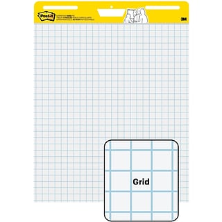 Post-it Super Sticky Wall Easel Pad, 25 x 30, Grid Lined, 30