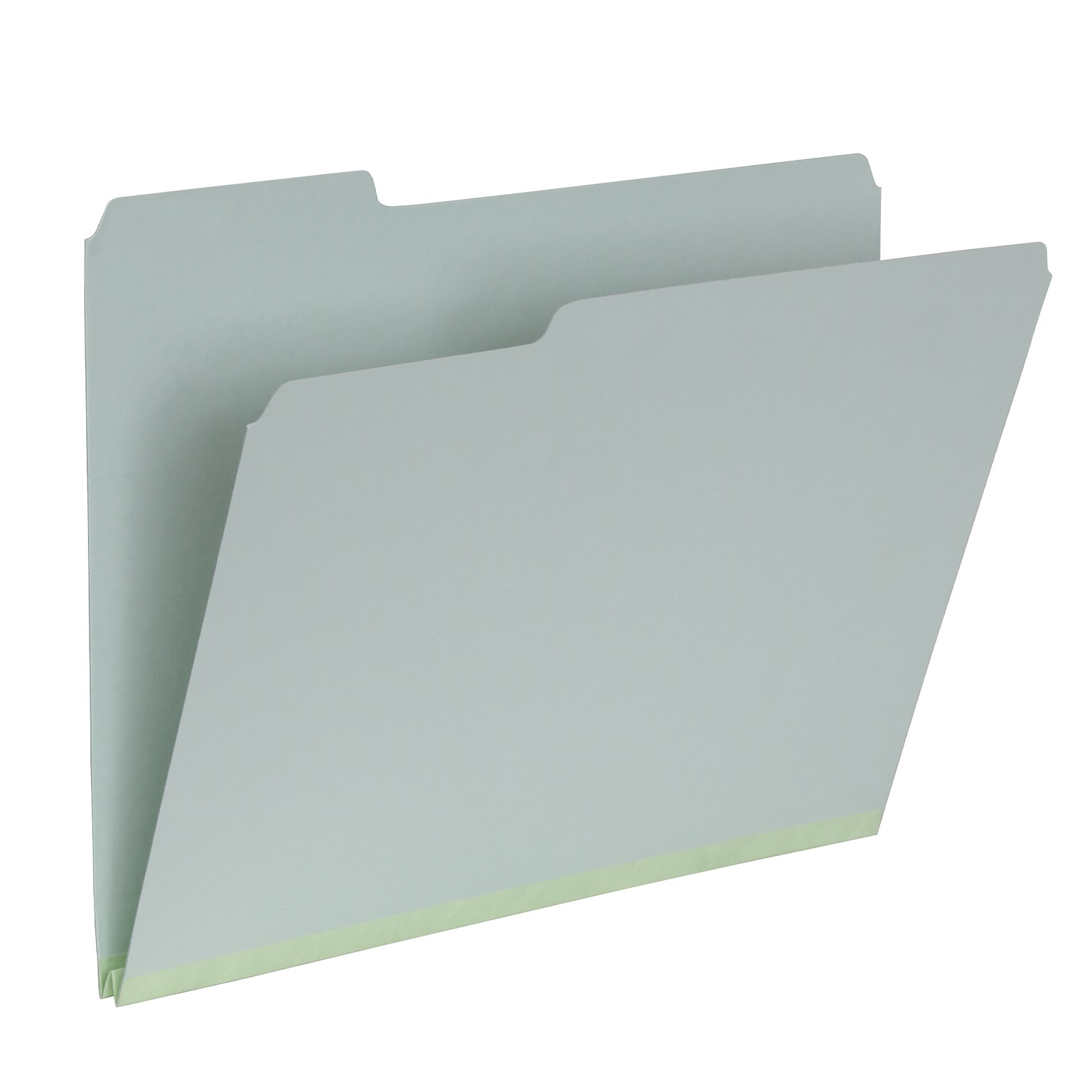 Pendaflex Recycled File Folder, 1-Tab, Assorted, Letter Size, Light Green, 25/Box (17167)
