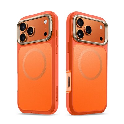 i-Blason Ares Flip Phone Case for iPhone 17 Pro Max, Shock Absorbing, Orange (iPhone2025Max-AreFlip-GSSP-Coral)