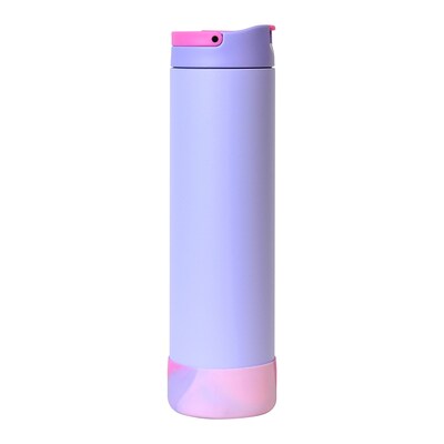 Elemental Iconic Pop Stainless Steel Triple Wall Insulated Water Bottle, 20 oz., Lilac Tie Dye (EMLEB20LCTD33P)