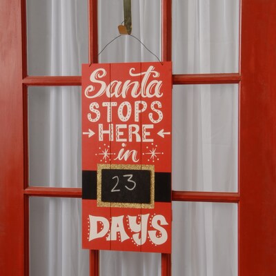 National Tree Company 22 Santa Countdown Wall Art (MZC-4502)