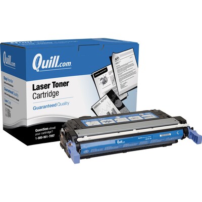 Quill Brand® Remanufactured HP 642A Cyan Standard Laser Toner Cartridge  (CB401A) (Lifetime Warranty)