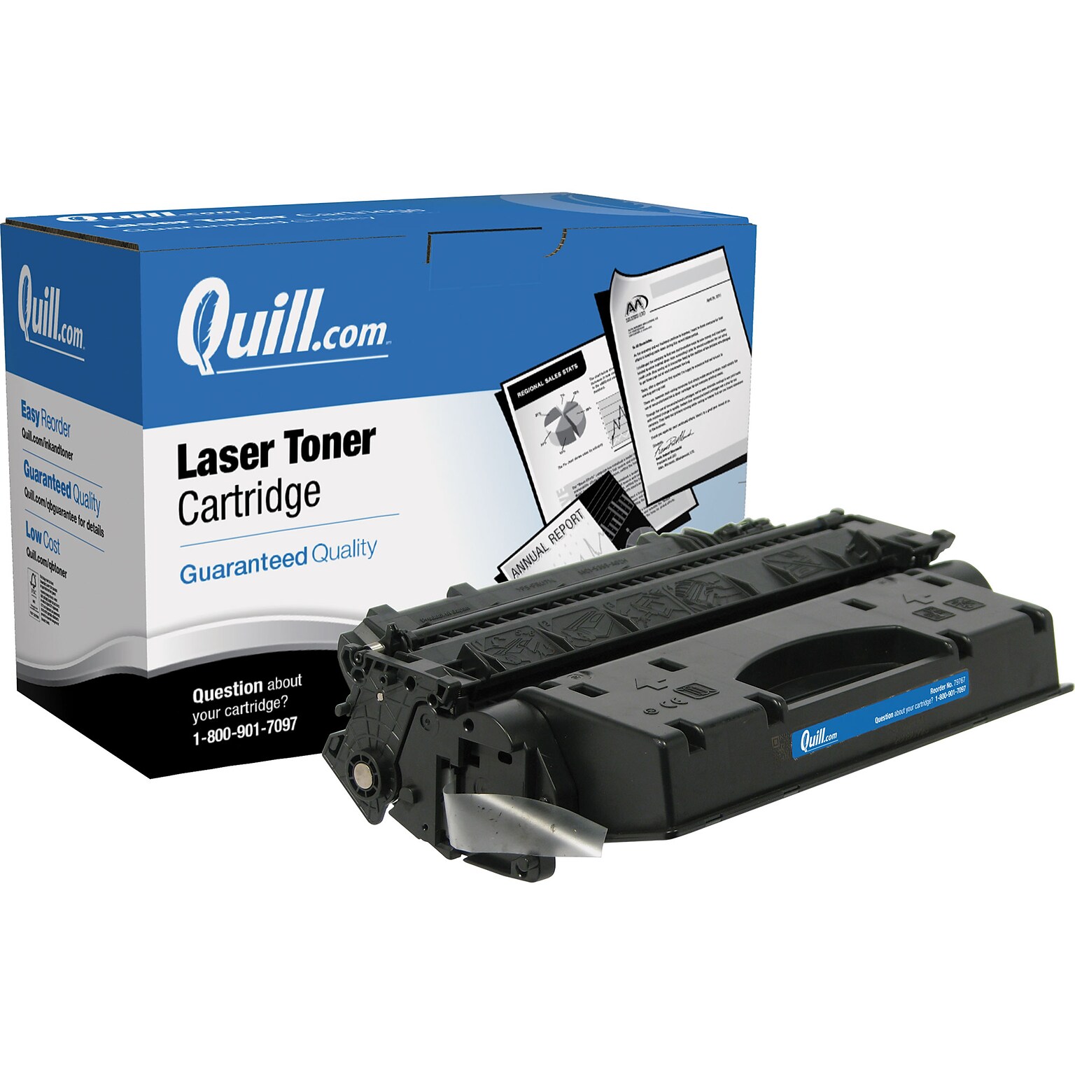 Quill Brand® Remanufactured Black High Yield Toner Cartridge Replacement for HP 05X (CE505X) (Lifetime Warranty)