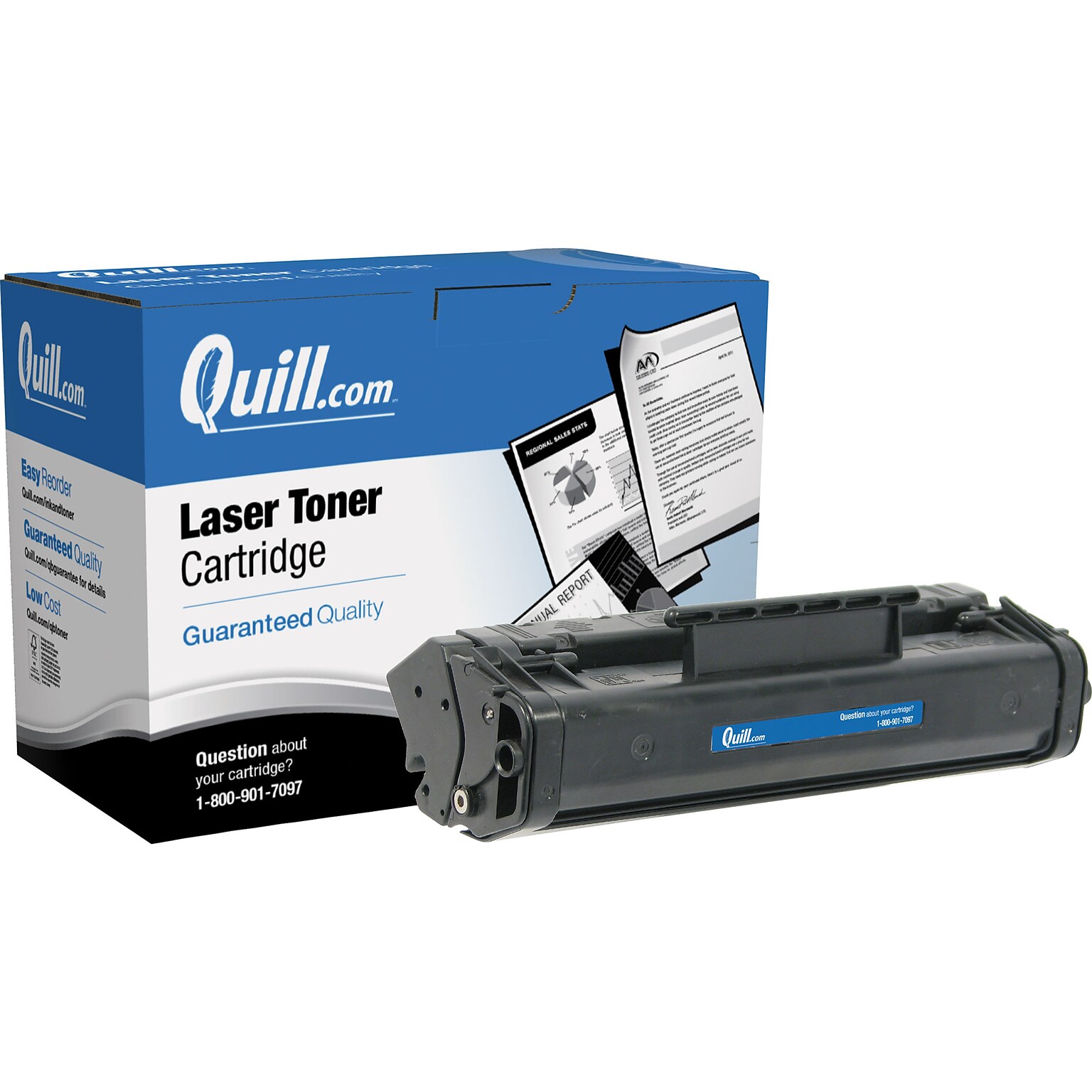 Quill Brand® Canon® CFX-L3500/L4000/L4500 Remanufactured Black Ink Cartridge, Standard Yield (FX-3) (Lifetime Warranty)