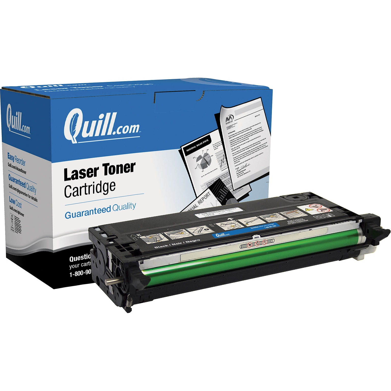 Quill Brand Remanufactured Laser Toner Cartridge for Dell™ 3110CN and 3115CN High Yield Black (100% Satisfaction Guaranteed)