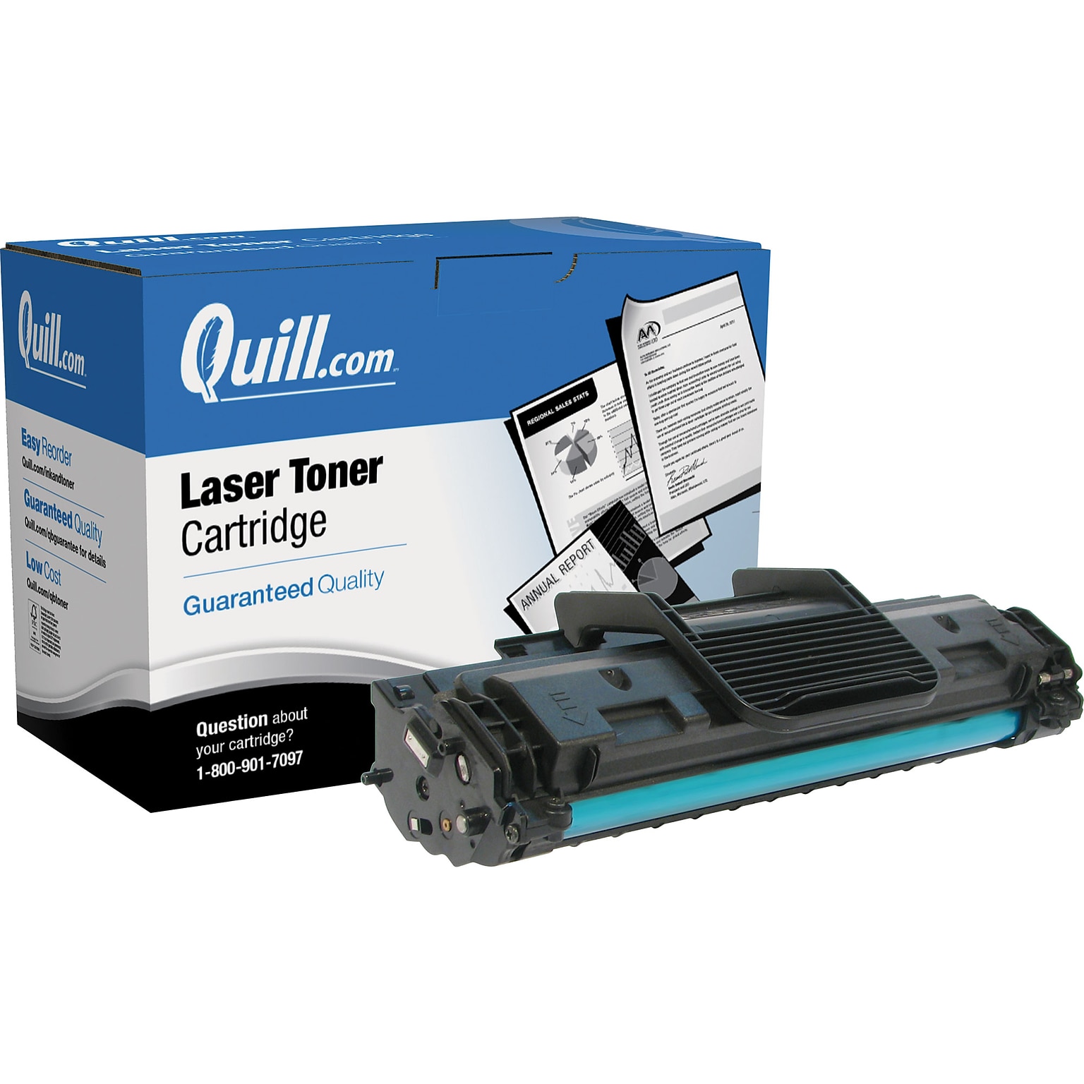 Quill Brandr Remanufactured Laser Toner Cartridge Compatible with Samsungr ML-2010 Black (100% Satisfaction Guaranteed)