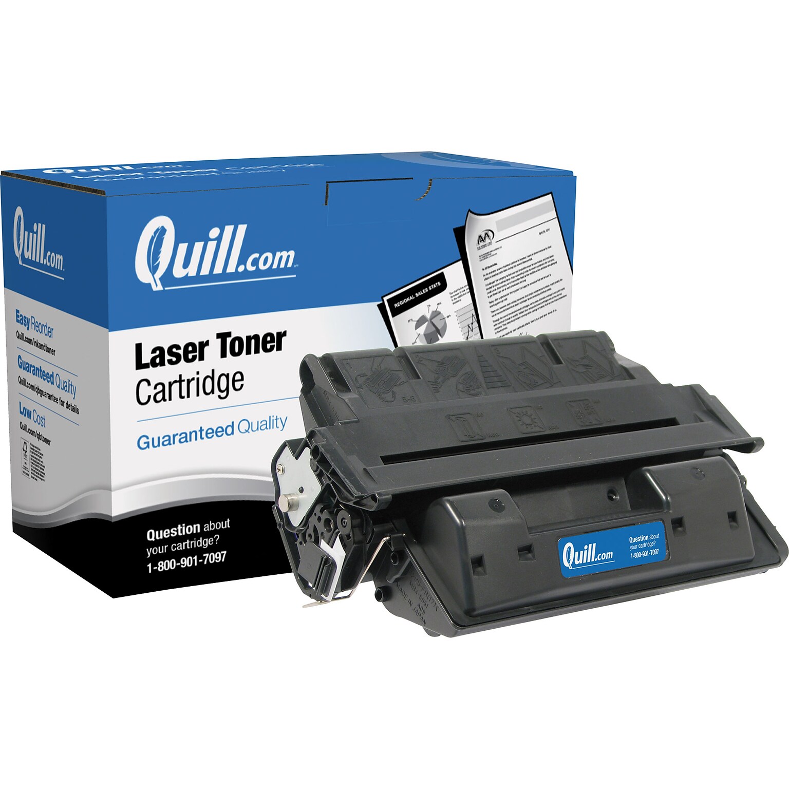 Quill Brand® Remanufactured Black High Yield Toner Cartridge Replacement for HP 27X (C4127X) (Lifetime Warranty)