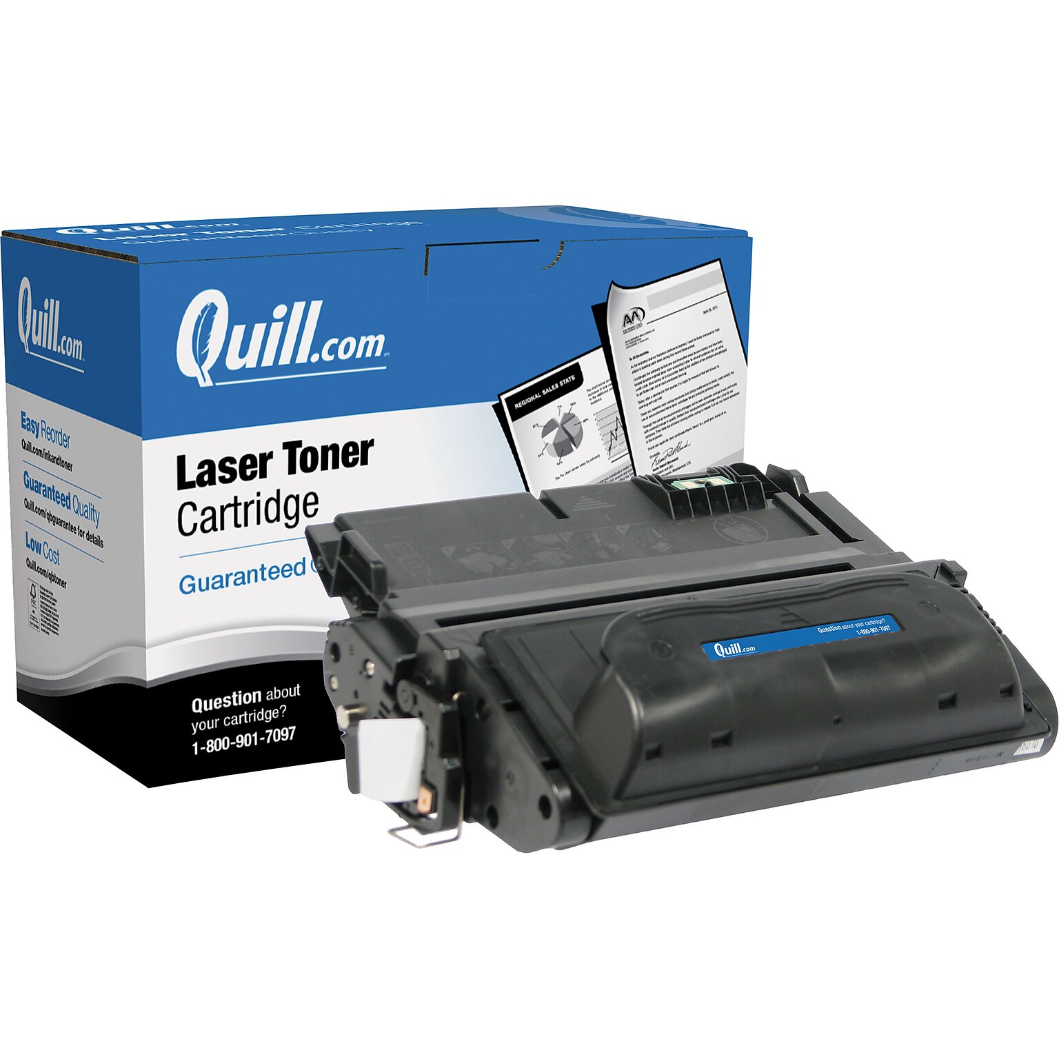 Quill Brand® Remanufactured Black Standard Yield Toner Cartridge Replacement for HP 38A (Q1338A) (Lifetime Warranty)