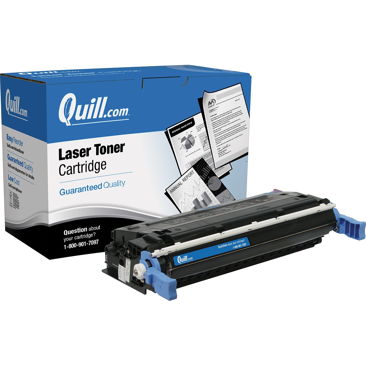 Quill Brand Remanufactured HP 641A (C9720A) Black LaserJet Toner Cartridge (100% Satisfaction Guaranteed)