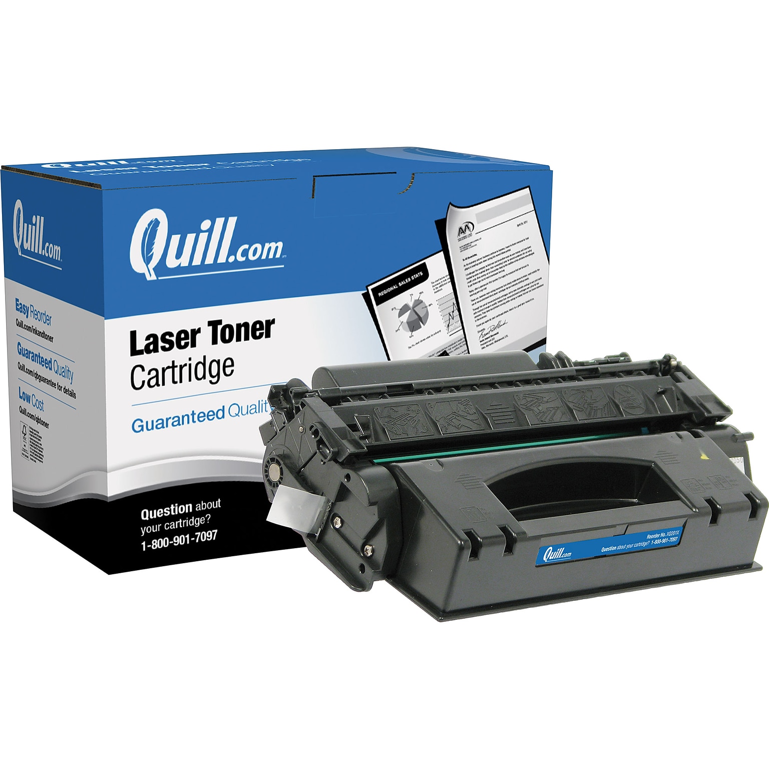 Quill Brand® Remanufactured Black High Yield Toner Cartridge Replacement for HP 53X (Q7553X) (Lifetime Warranty)