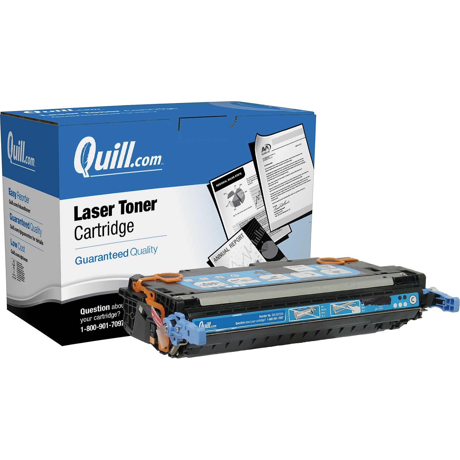 Quill Brand® Remanufactured Cyan Standard Yield Toner Cartridge Replacement for HP 502A (Q6471A) (Lifetime Warranty)