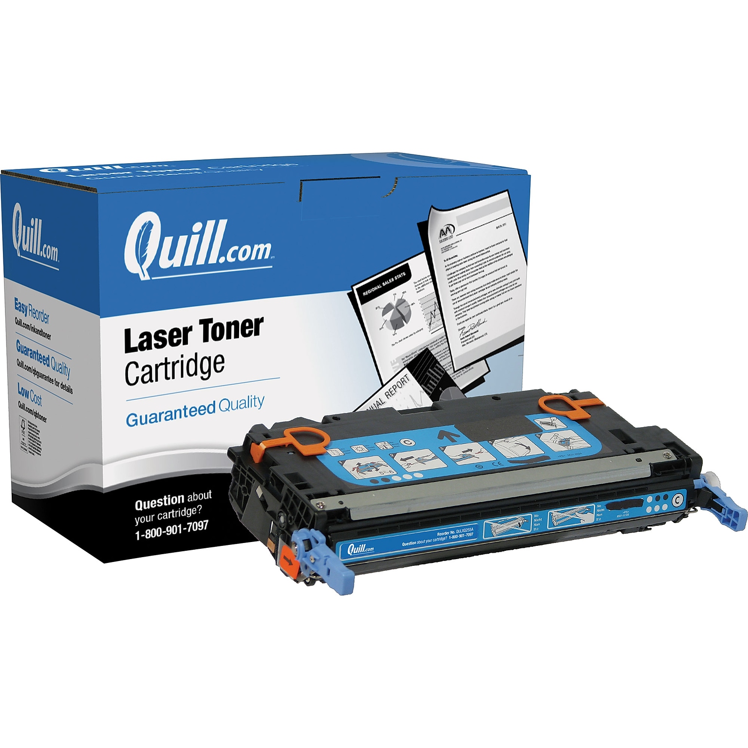 Quill Brand Remanufactured HP 503A (Q7581A) Cyan Laser Toner Cartridge (100% Satisfaction Guaranteed)