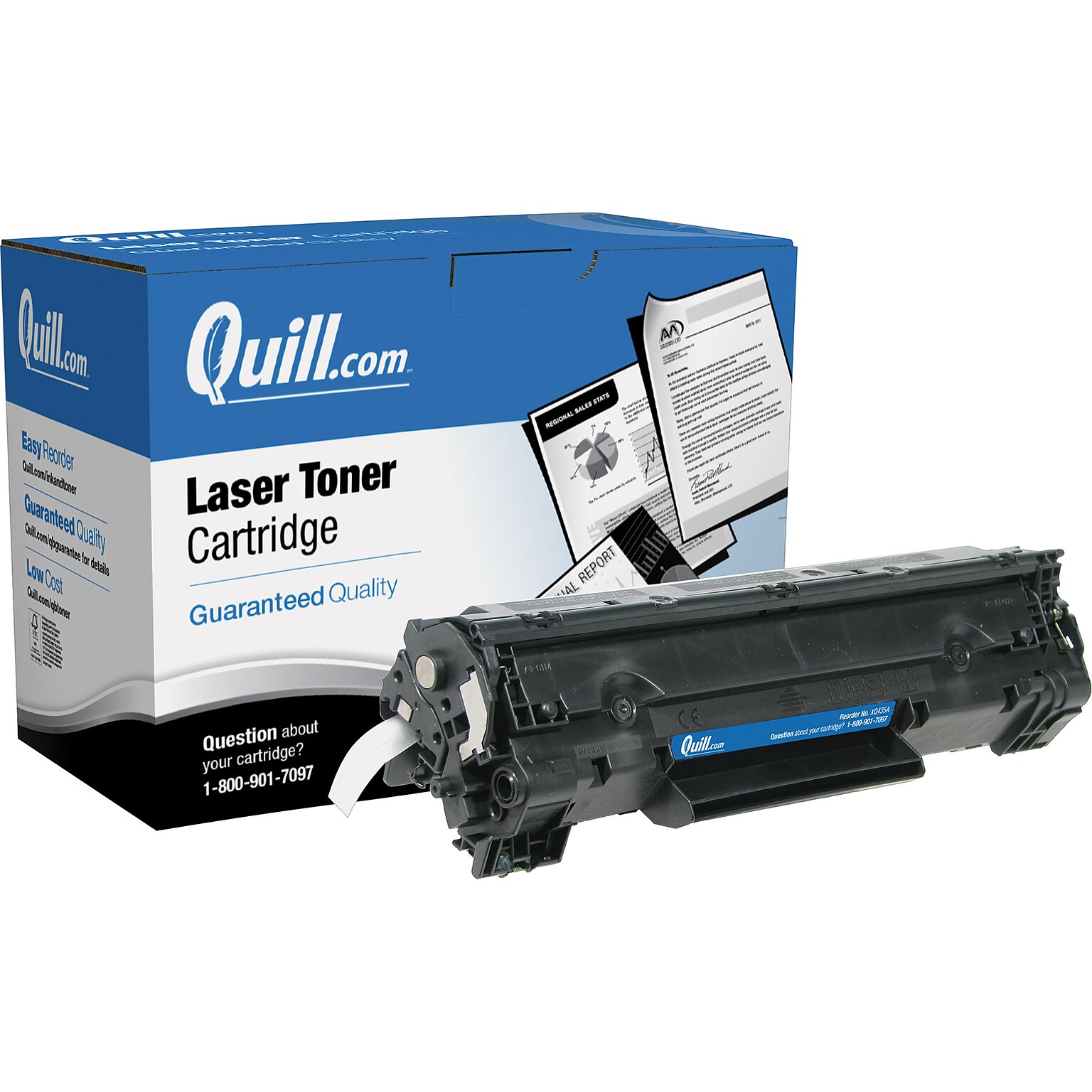 Quill Brand® Remanufactured Black Standard Yield Toner Cartridge Replacement for HP 35A (CB435A) (Lifetime Warranty)