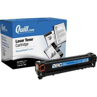 Quill Brand® Remanufactured Cyan Standard Yield Toner Cartridge Replacement for HP 125A (CB541A) (Li