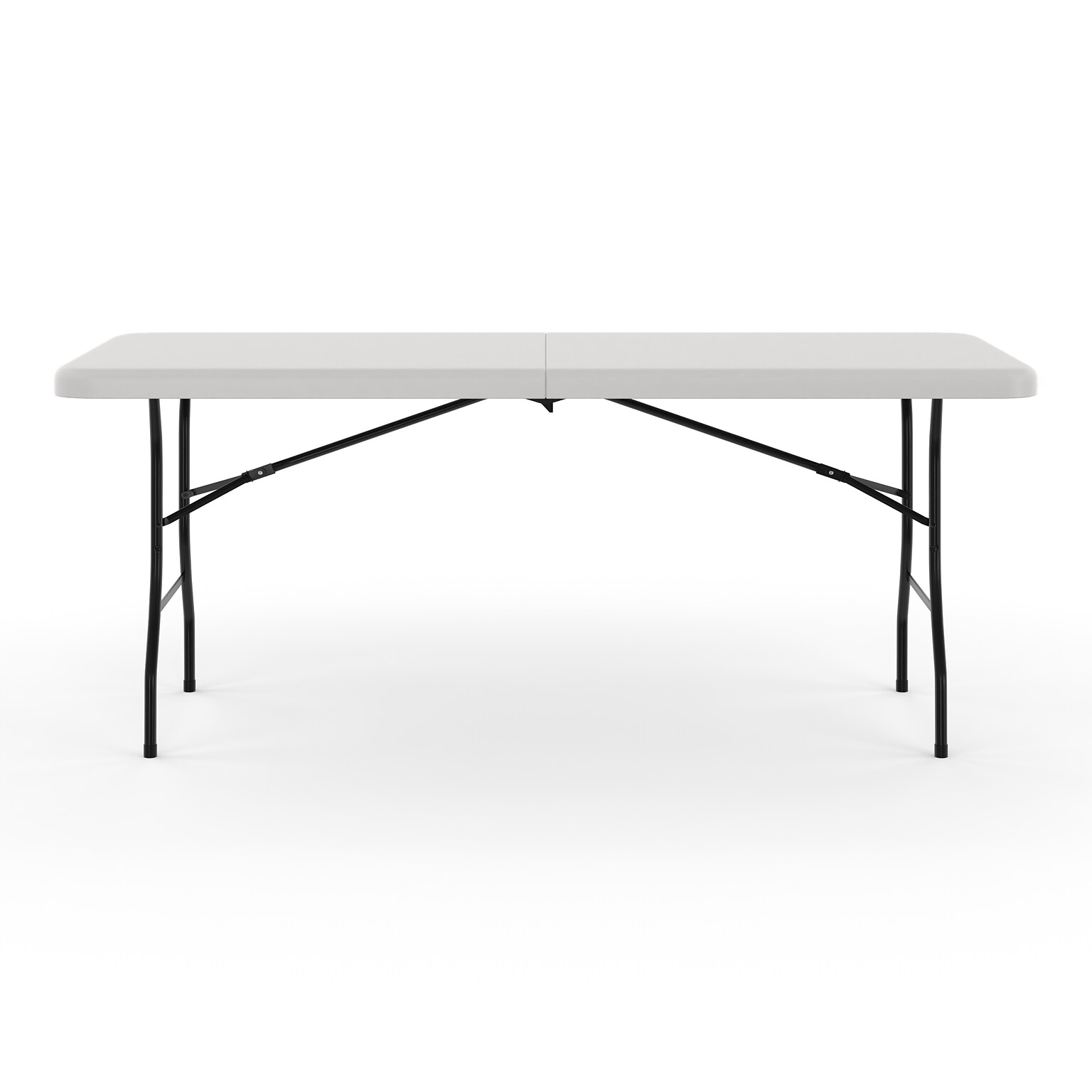 Quill Brand® Folding Table, Regular Duty, 72L x 30W, Platinum (79223/54272)