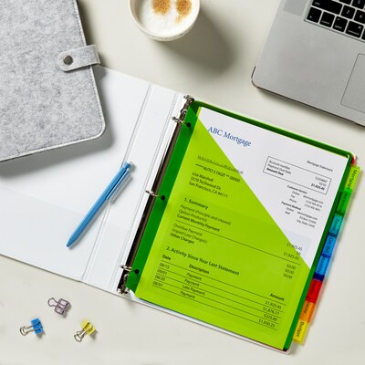 Avery Big Tab Insertable Plastic Divider, 8 Tabs, Multicolored (11903)