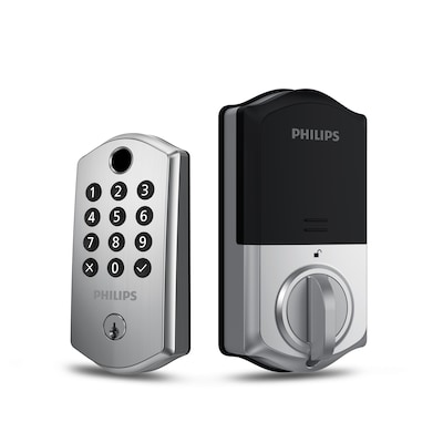 Philips Electronic Deadbolt Door Lock with Multiple Access Methods Including Fingerprint Reader