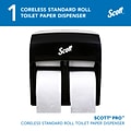Scott Professional High Capacity Bathroom Tissue Dispenser, Black (44518)