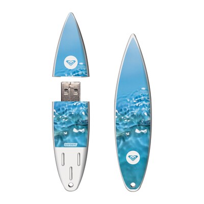EP Memory® Surfboard Flash Drive; 16GB, Roxy Blue Aqua