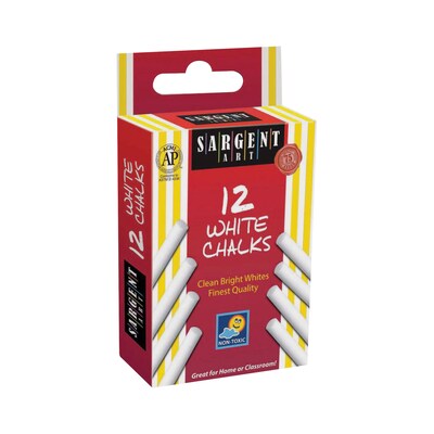Sargent Art® White Board Chalk; 12/Box