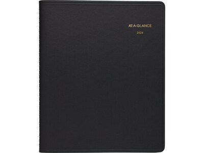 2024 AT-A-GLANCE 8.25 x 11 Weekly Appointment Book, Black (70-950-05-24)