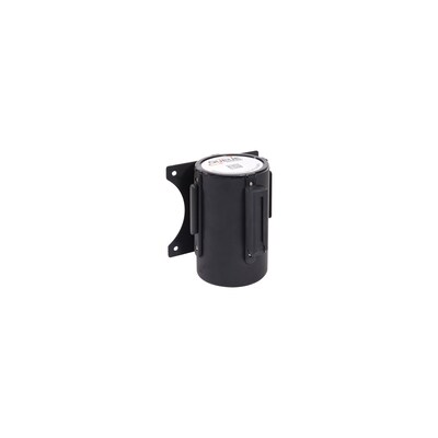 Queue Solutions Retractable Belt Barrier; Wall Mounted, Black, With 15 Belt