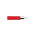Queue Solutions Velour Rope; With Silver Snap Ends, Red, 6