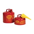 EAGLE Type I Safety Can; Type 1, Funnel, 5 Gallons